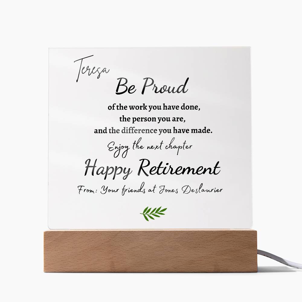 Happy Retirement - Be Proud